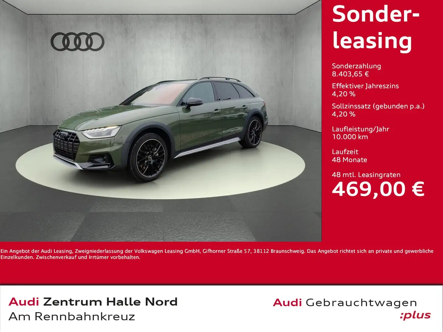 Audi A4 allroad 45 TFSI quattro S tronic* Grün - 1