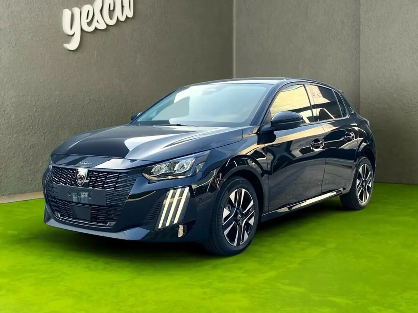 Peugeot 208 Hybrid 110 Allure Automatik auch in blau Lager Schwarz - 1