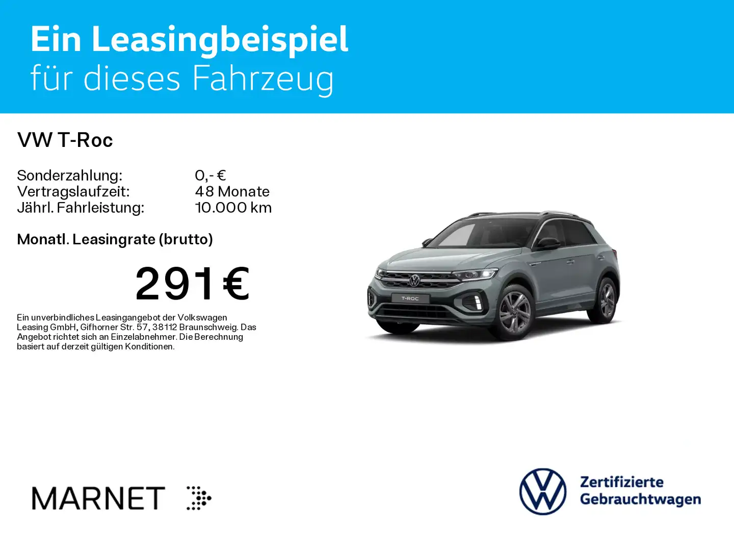 Volkswagen T-Roc R-Line 1.5 TSI DSG* Nav*AHK*Kamera*LED+*SH Blu/Azzurro - 2