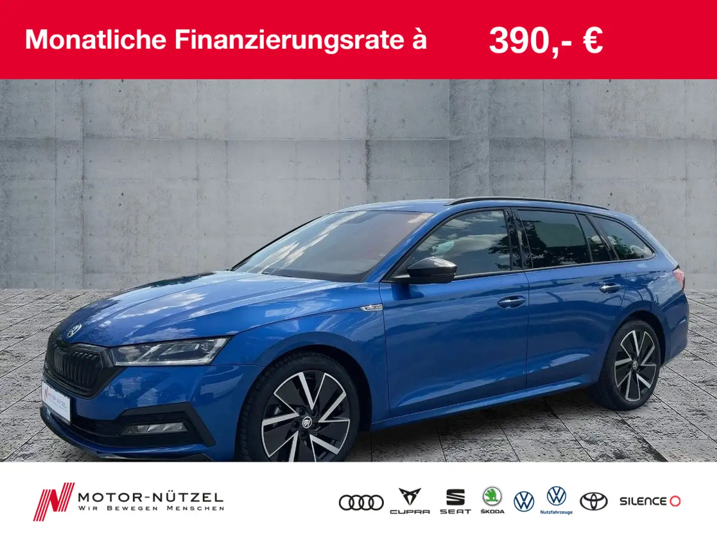 Skoda Octavia 1.5TSI SPORTLINE LED+GRA+PDC+APP+DAB+18" Azul - 1