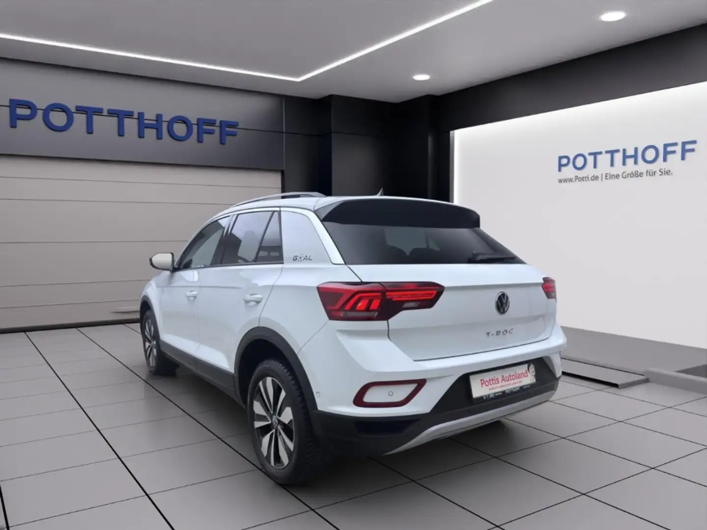 Volkswagen T-Roc 1.0 TSI GOAL NAVI KLIMA PDC SHZG Weiß - 2