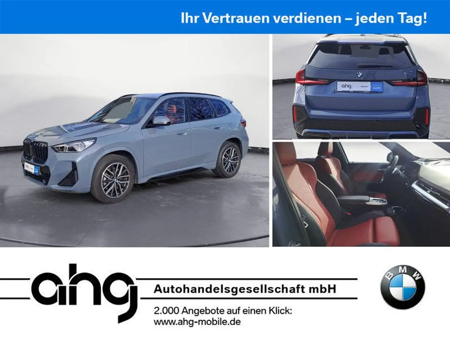 BMW X1 xDrive23d M Sport AHK Panorama Glasdach ACC H Gris - 1