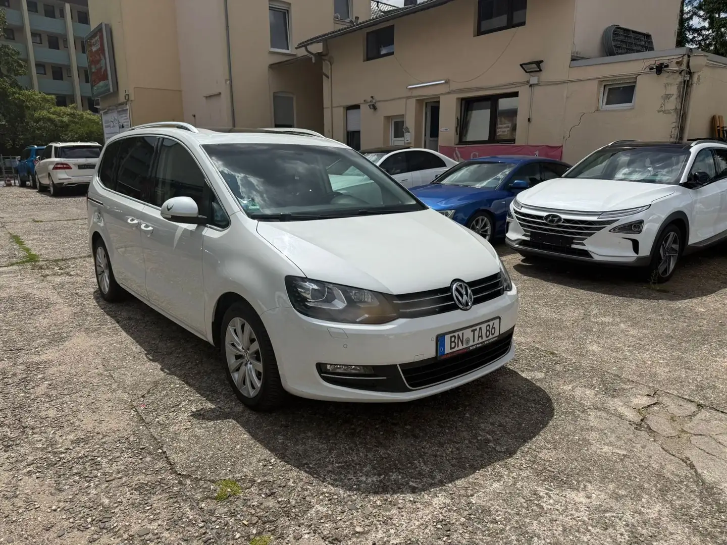 Volkswagen Sharan Highline BMT*Klima*6 Sitze *Xen*Leder*Kam Blanc - 2