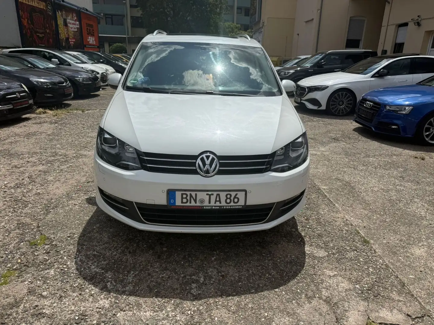 Volkswagen Sharan Highline BMT*Klima*6 Sitze *Xen*Leder*Kam Blanc - 1