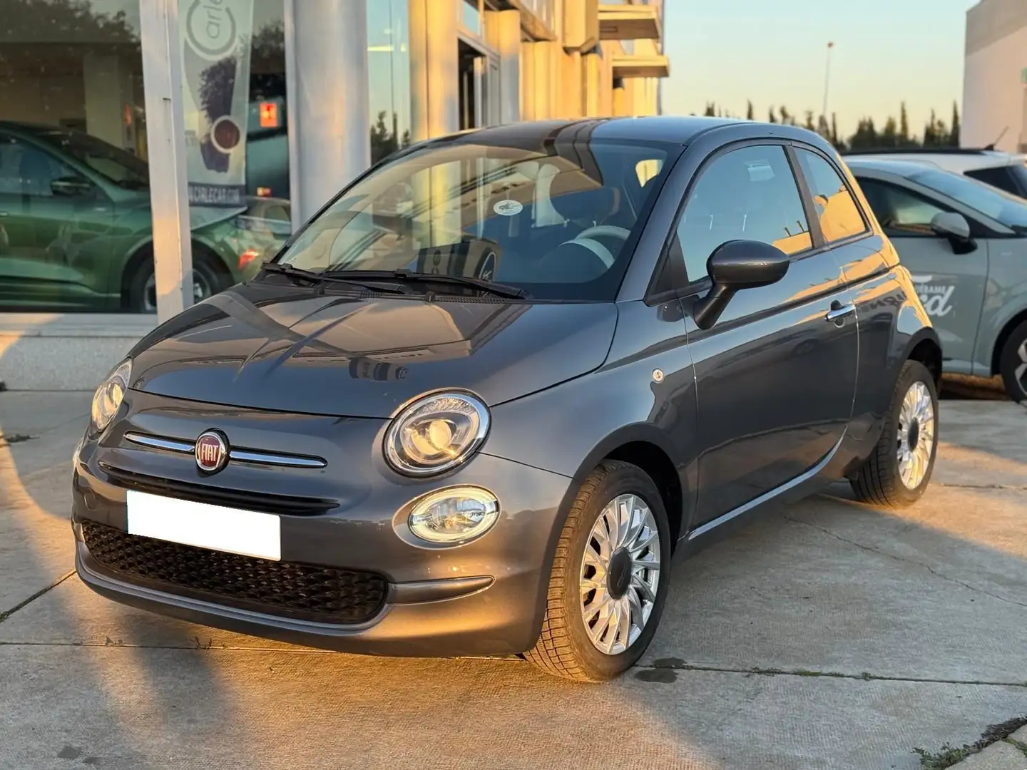 Fiat 500 1.0 Hybrid Cult 52kW Gris - 1