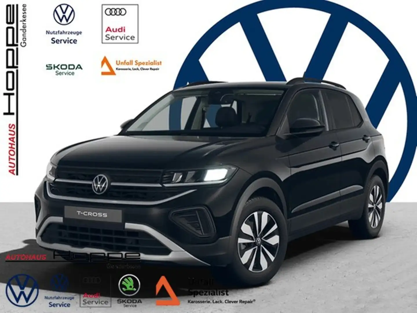 Volkswagen T-Cross Goal 1.5 l TSI DSG+RFK+ACC+NAVI Zwart - 1