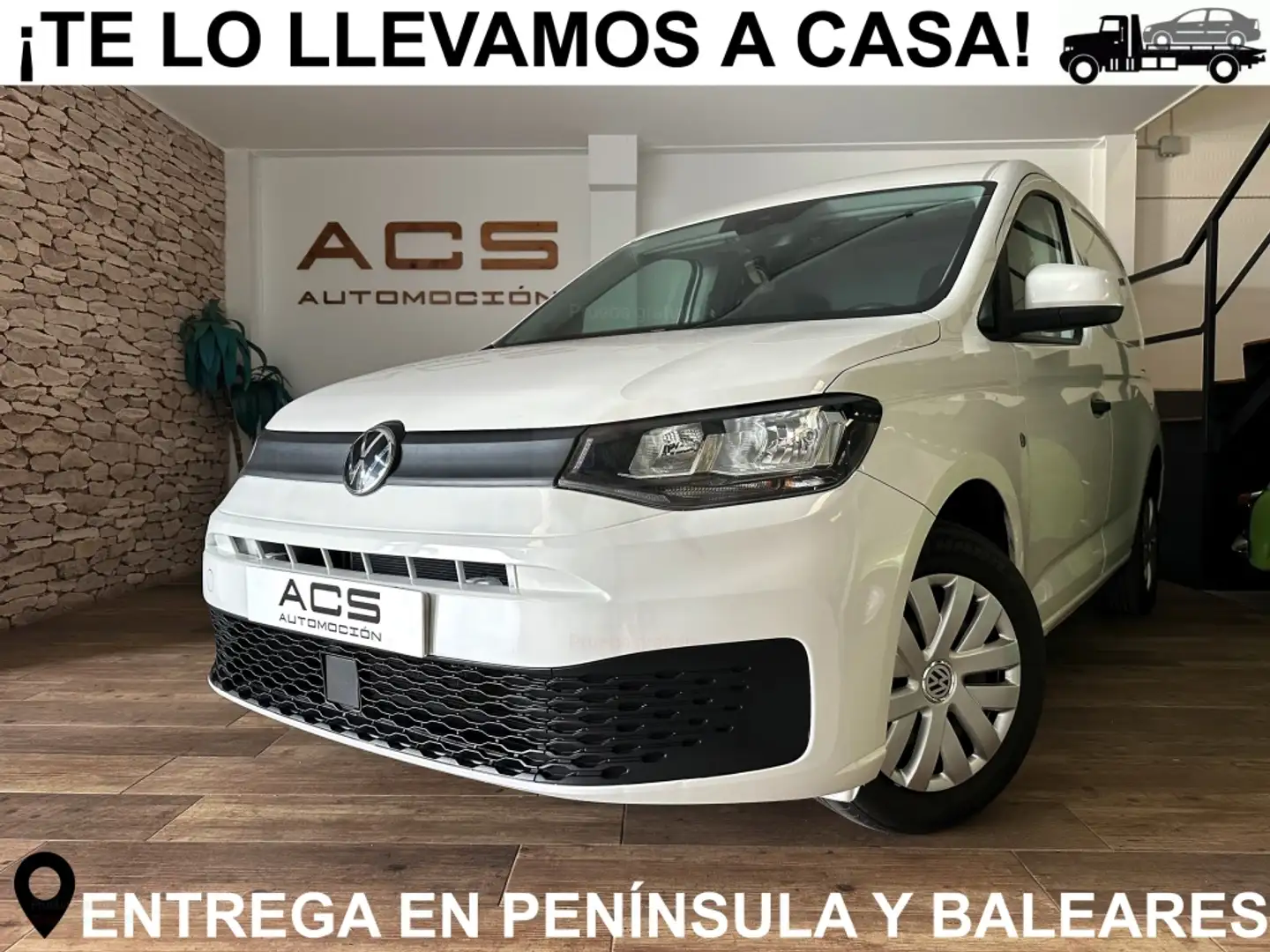 Volkswagen Caddy Cargo Furgón 2.0TDI 75kW Blanco - 1
