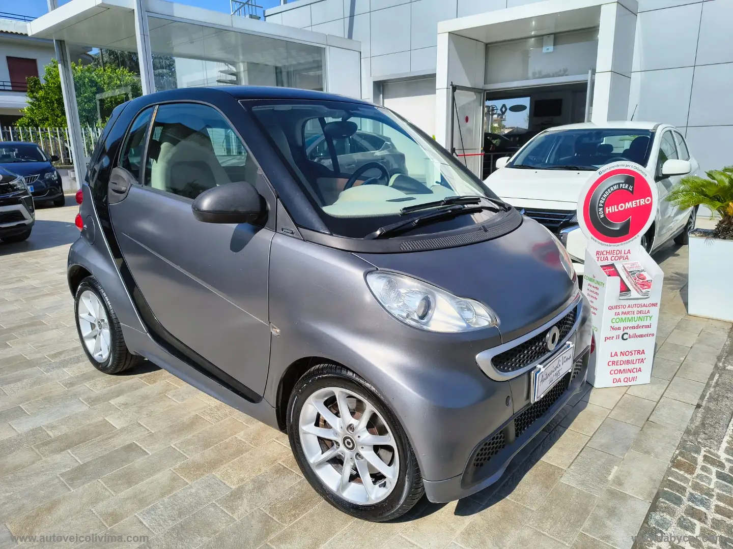 smart forTwo 1000 52 kW MHD coupé passion AUTOMATICO Grigio - 1
