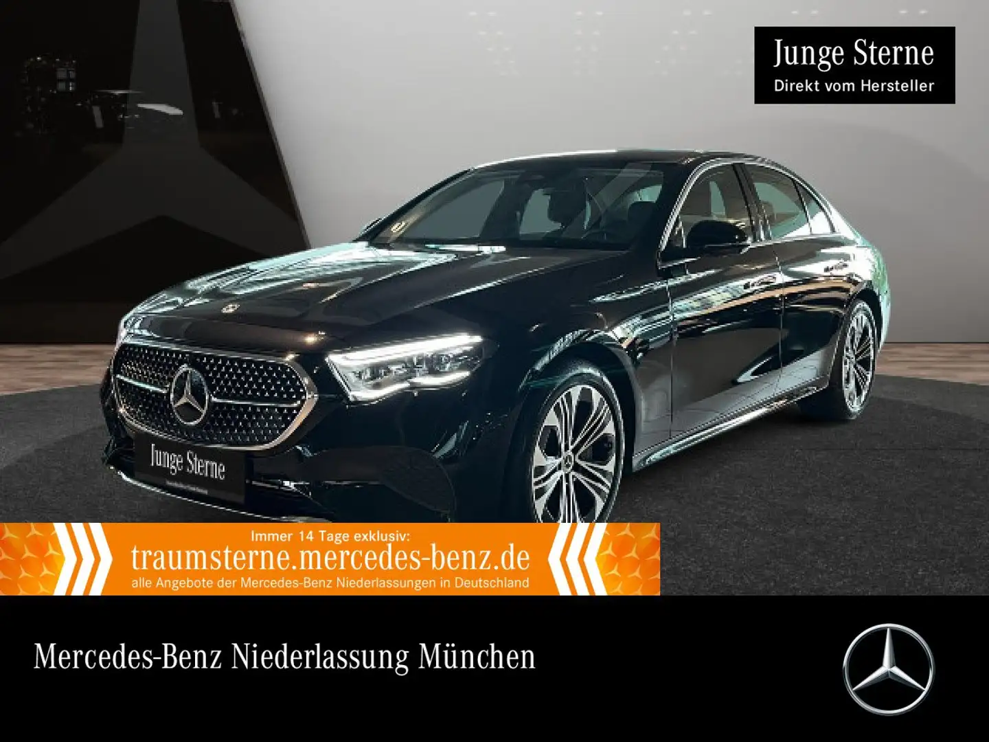 Mercedes-Benz E 300 e 4M Avantgarde 360° Distr. AHK Spurhalt-Ass Schwarz - 1