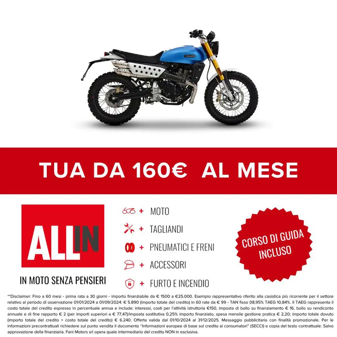 Fantic Caballero 500 Scrambler Bleu - 2