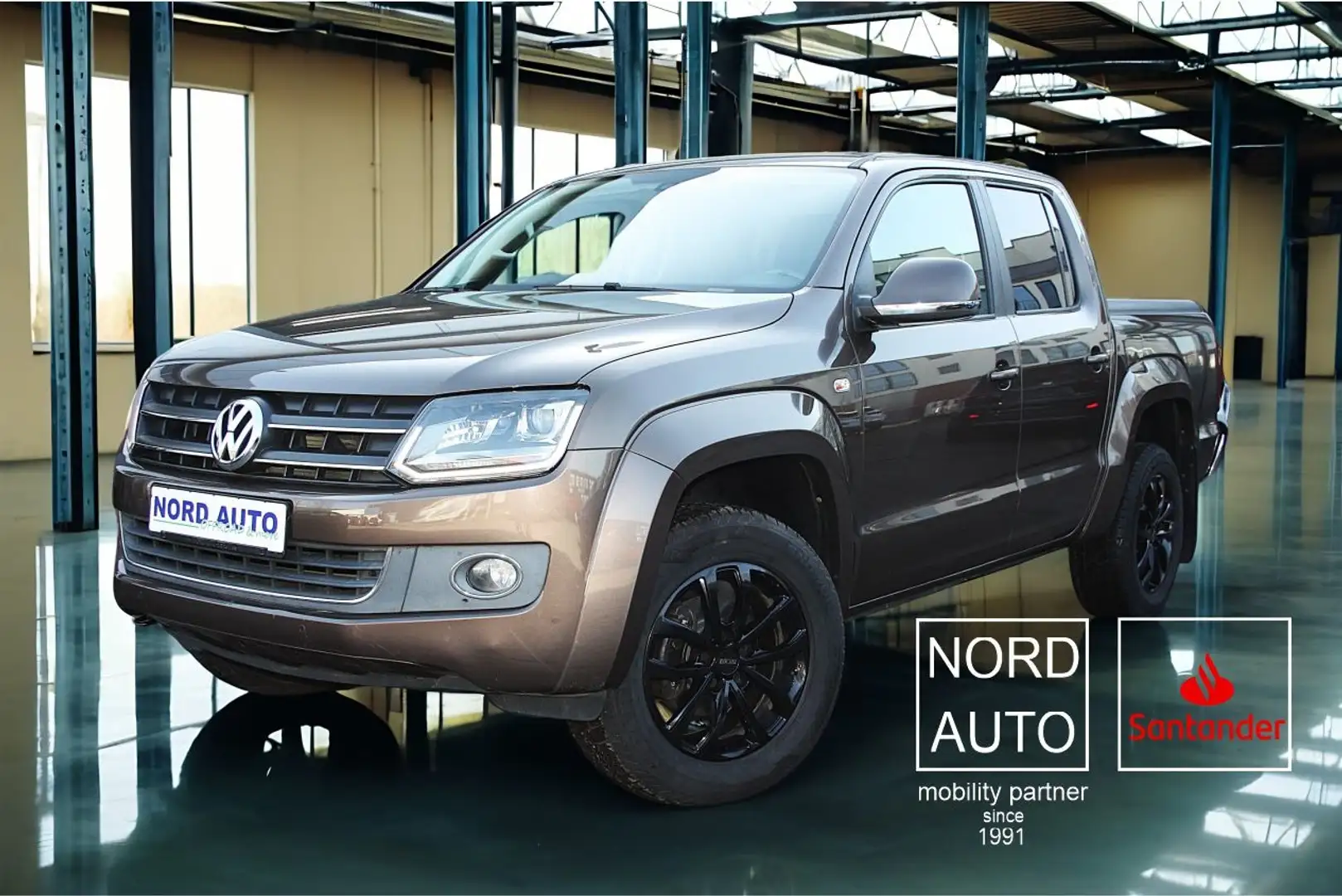 Volkswagen Amarok 2.0Tdi HIGHLINE 4x4 Autom. Leder/Navi/Kam Braun - 1