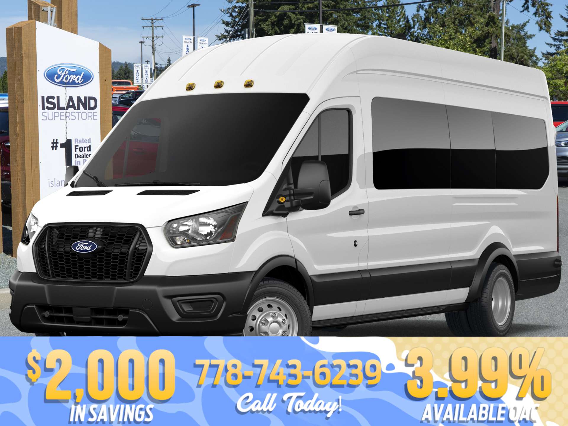 White 2026 Ford Transit Passenger Van Rear-Wheel Drive Automatic
