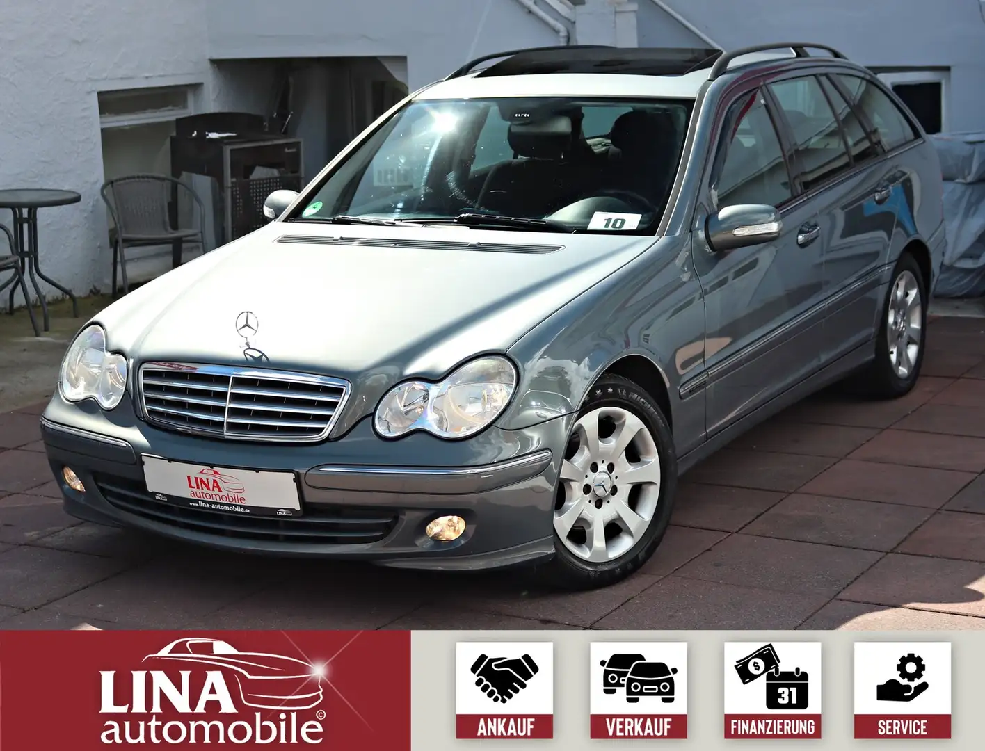 Mercedes-Benz C 180 T Kompressor Elegance Tüv04.27*Navi*2xSHZ* Grijs - 1