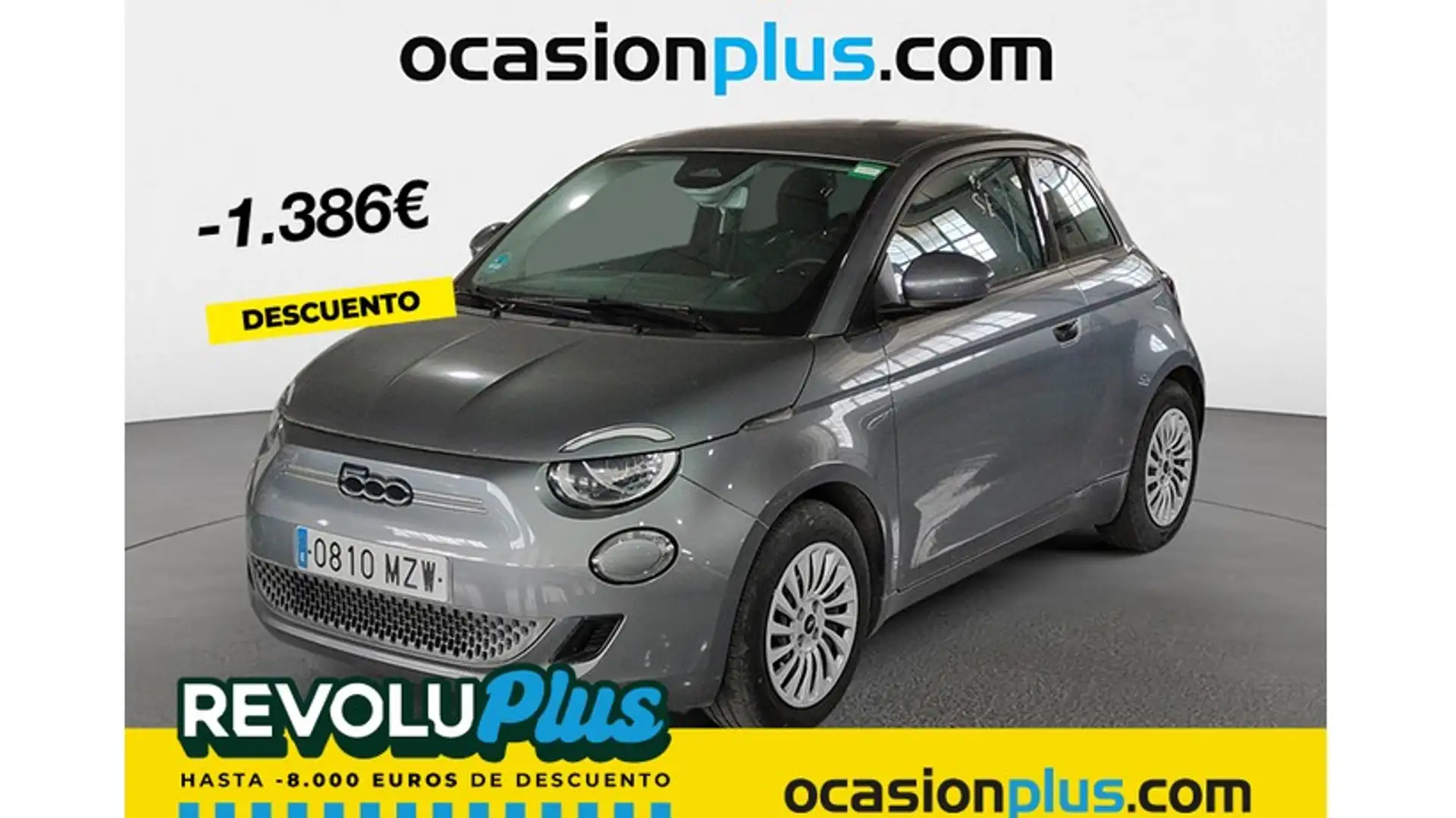 Fiat 500e 70Kw Action Gris - 1