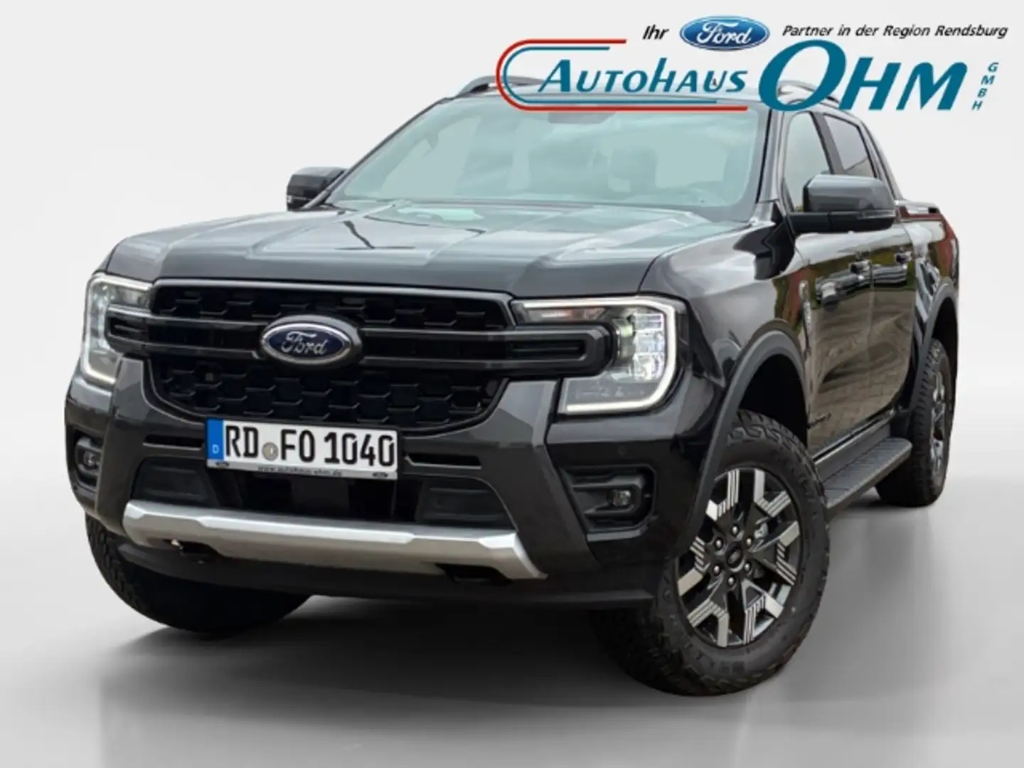 Ford Ranger PHEV Wildtrak e-4WD Doka - AHK - NAV - el. Rollo - Schwarz - 1