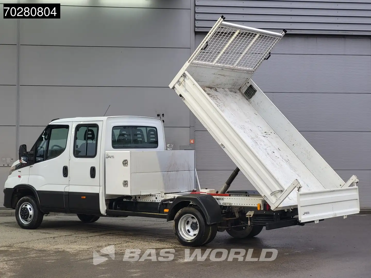 Iveco Daily 35C16 3.0L Kipper Dubbel Cabine met Kist 3,5t trek Blanco - 2