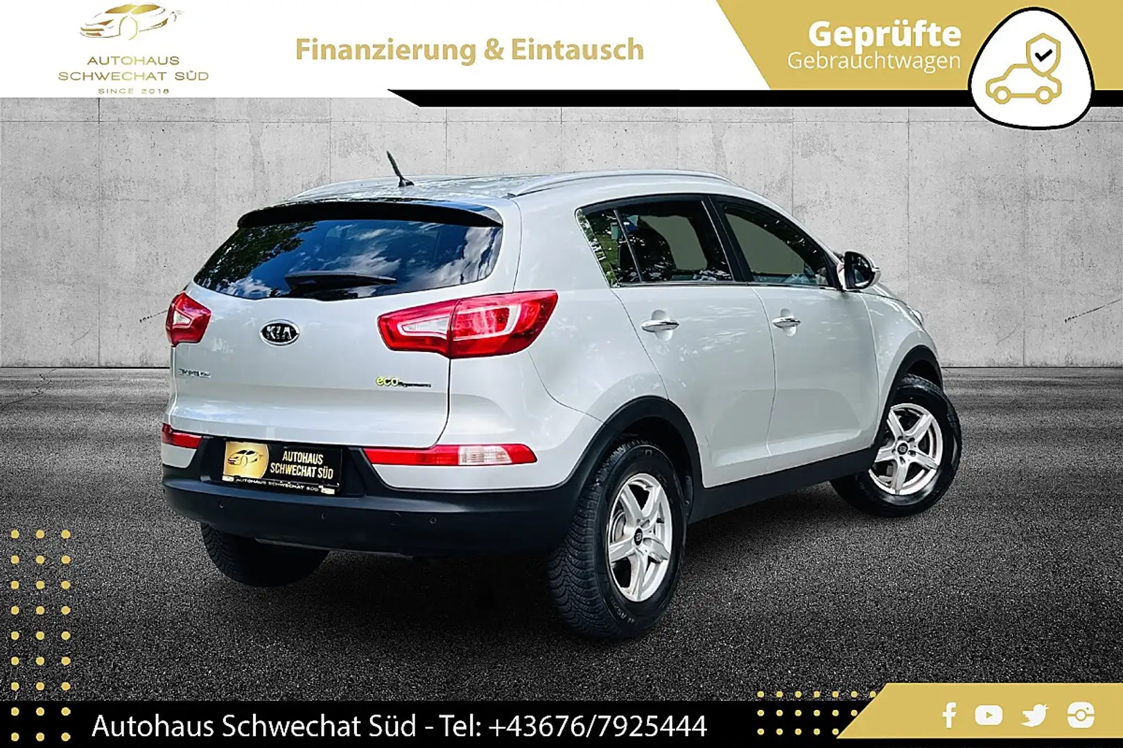 Kia Sportage Active 1,6 GDI //PICKERL 03/2027// 2.BESITZ // Silber - 2