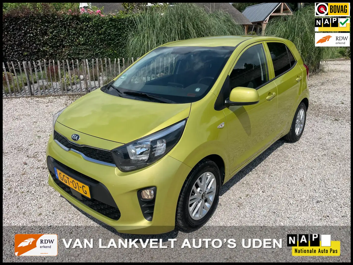 Kia Picanto 1.0 DPi ComfortLine Airco, stoel verwarming Groen - 1