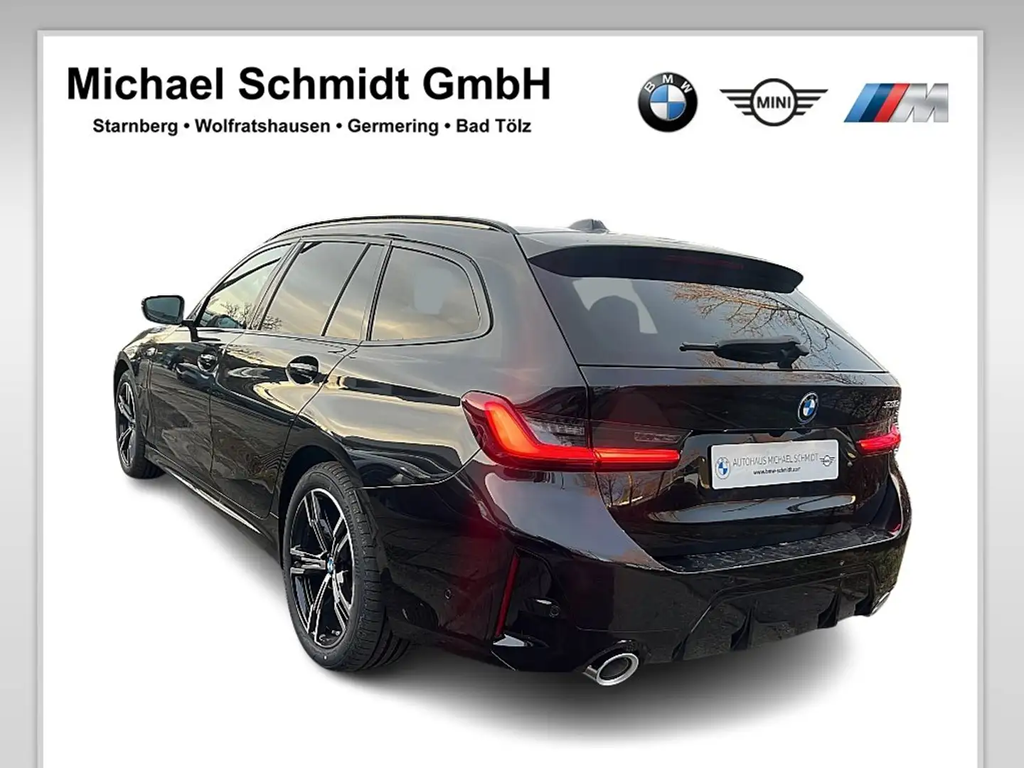 BMW 330 e Touring M Sportpaket HK HiFi DAB LED AHK Schwarz - 2