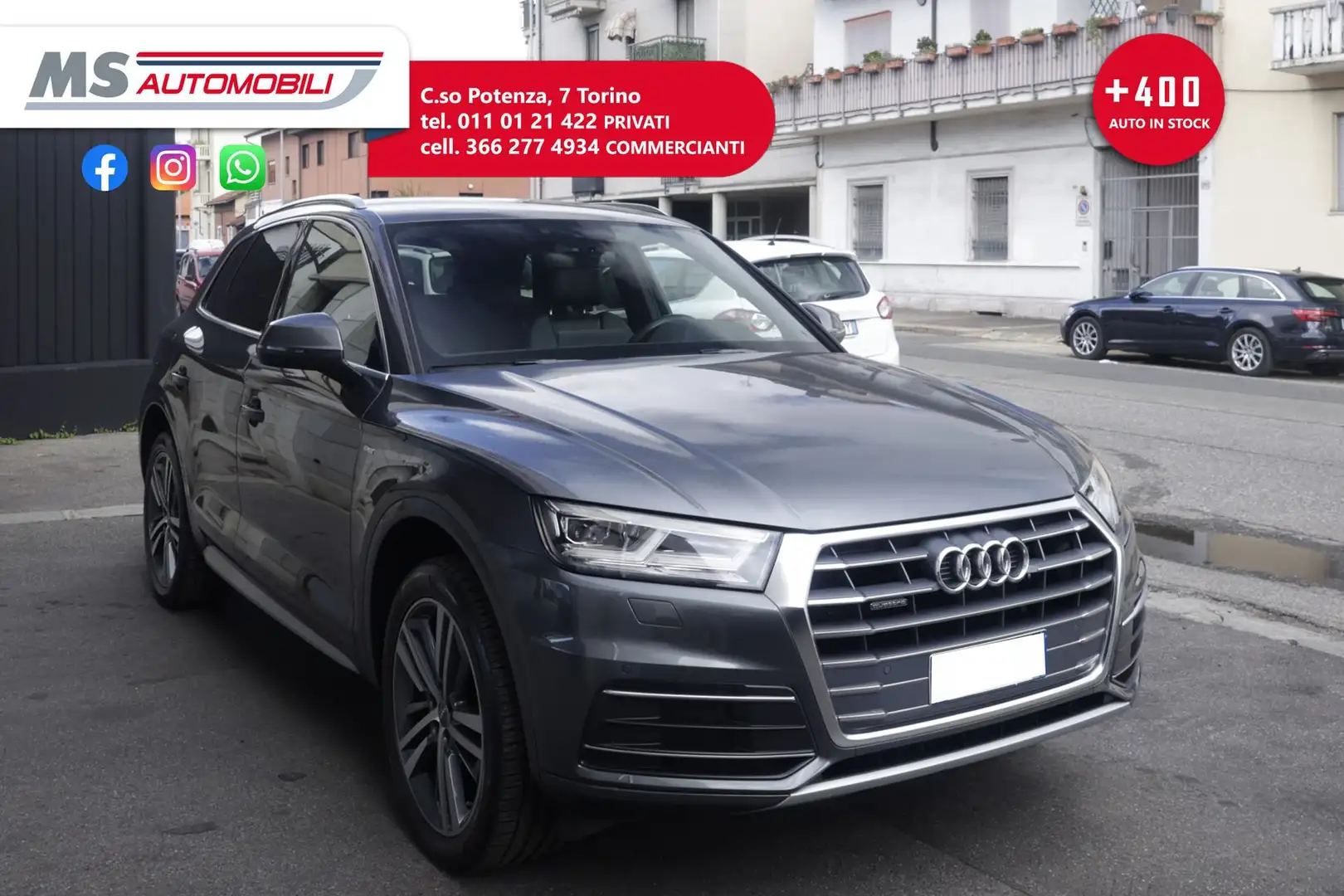 Audi Q5 Audi Q5 40 TDI quattro S tronic S line plus Unico Grigio - 1