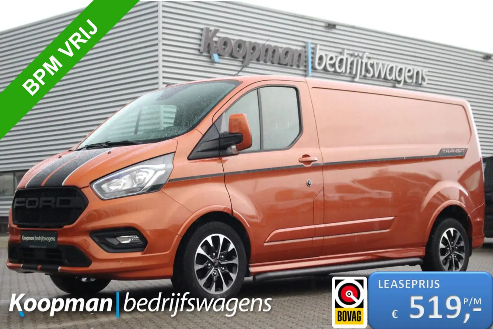 Ford Transit Custom 320 2.0TDCI 185pk L2H1 Sport | Trekhaak | Camera | Oranje - 1