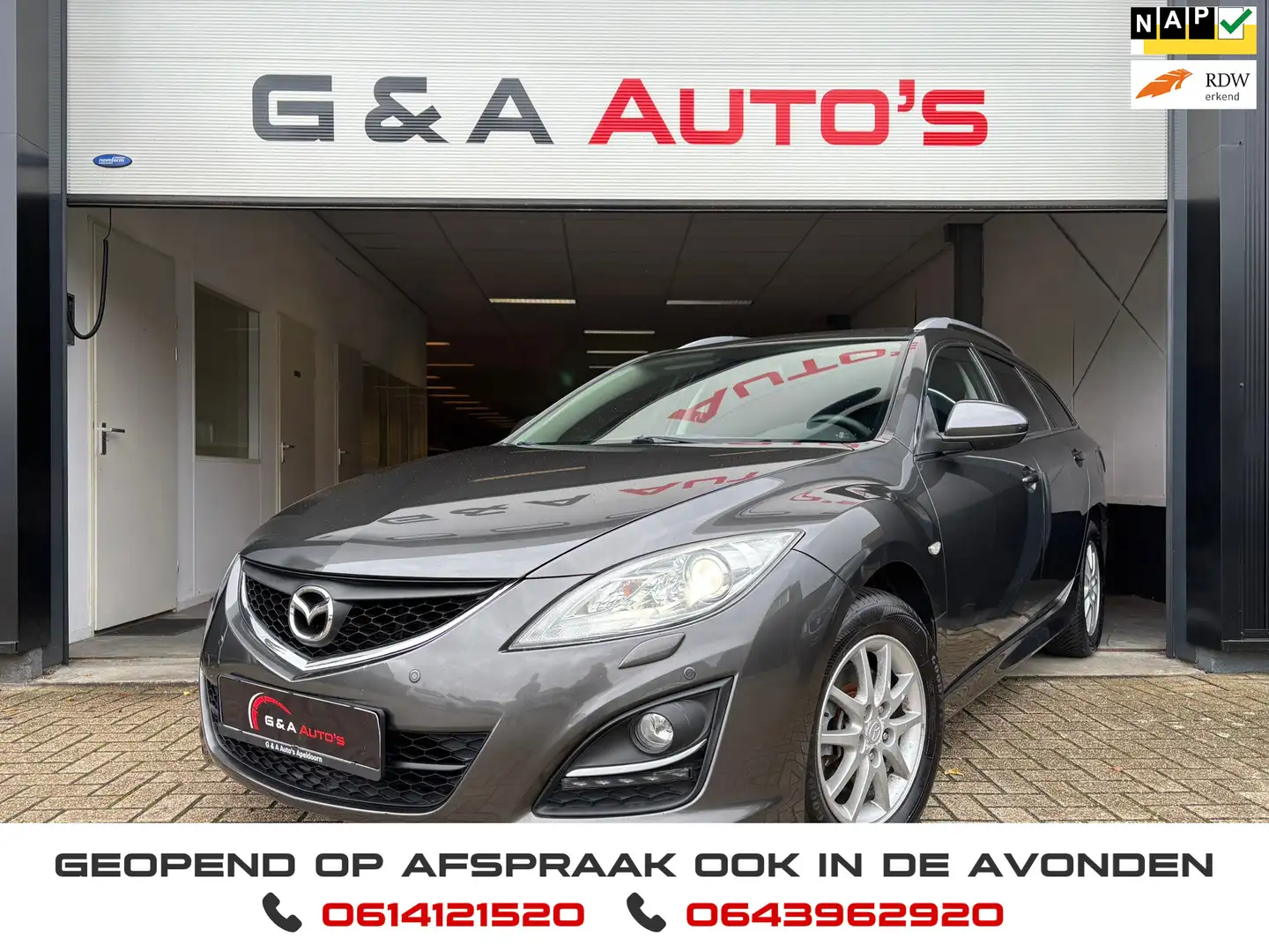 Mazda 6 Sportbreak 2.0 AUTOMAAT / Xenon / BOSE / PDC / 1e Gris - 1