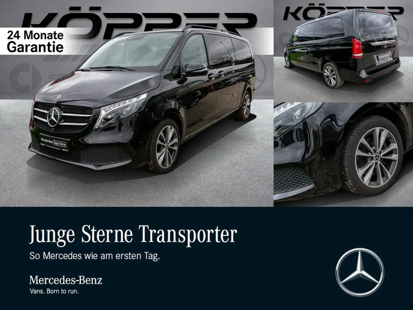 Mercedes-Benz V 300 d NIGHT XXL 8-Sitzer Distronic Avantgarde Noir - 1
