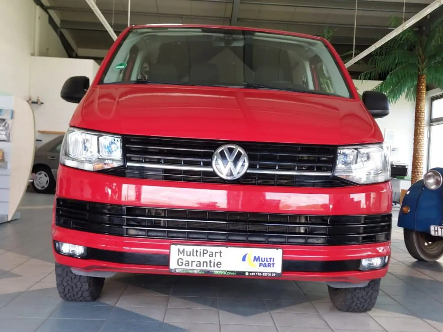 Volkswagen T6 Transporter LR Klima Solar Bett Schrank 220V AVR LM Edition Rot - 2