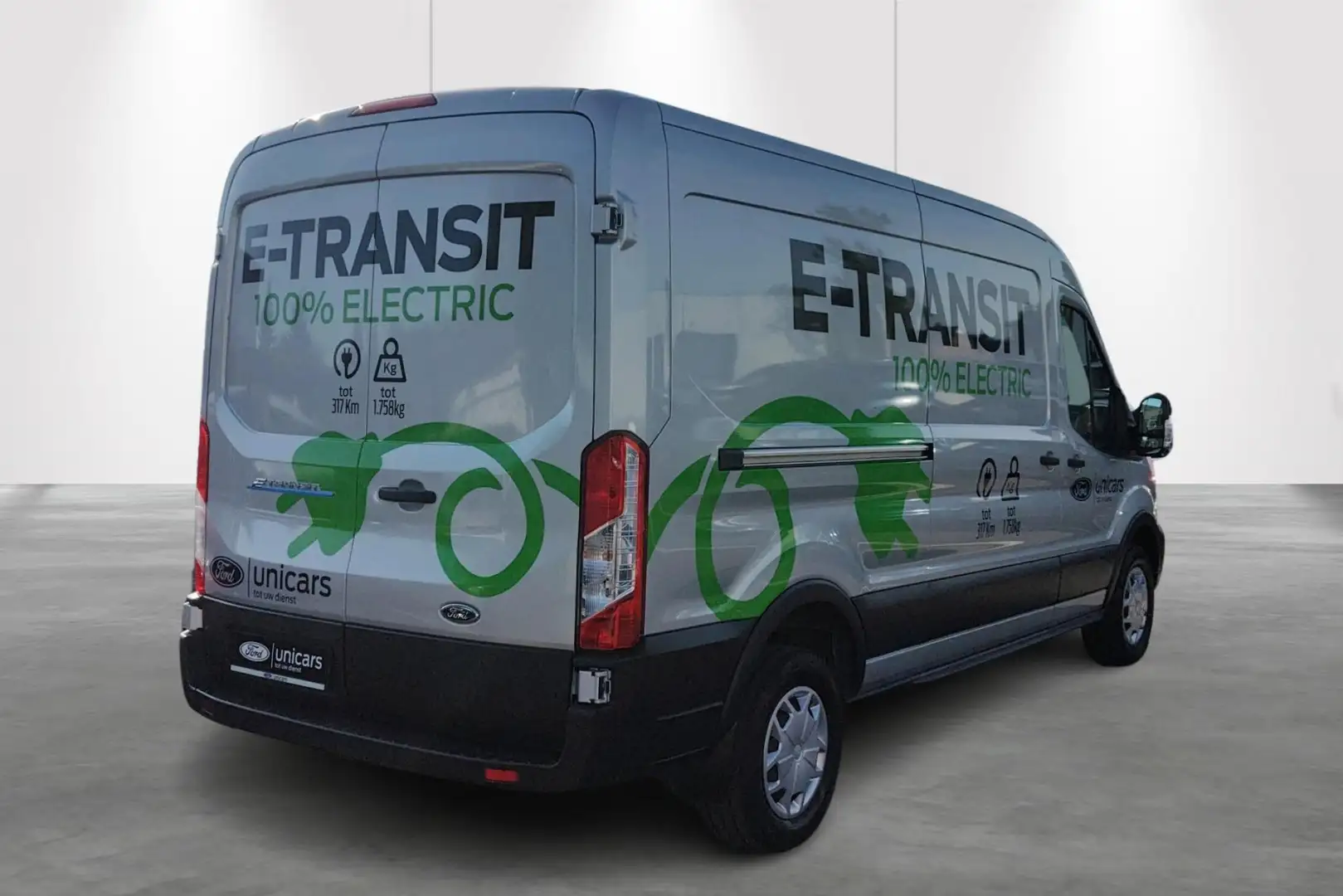 Ford E-Transit 350L Electric Engine 67kWh / 135kw Trend Ezüst - 2