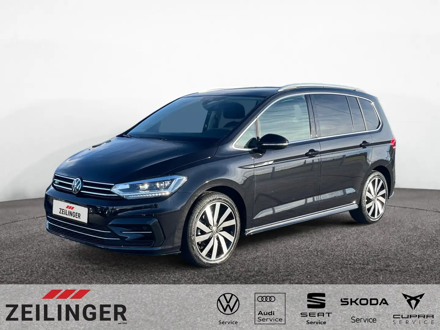 Volkswagen Touran Highline TSI DSG|R-Line|AHK|el.HECK|7SITZ Schwarz - 1