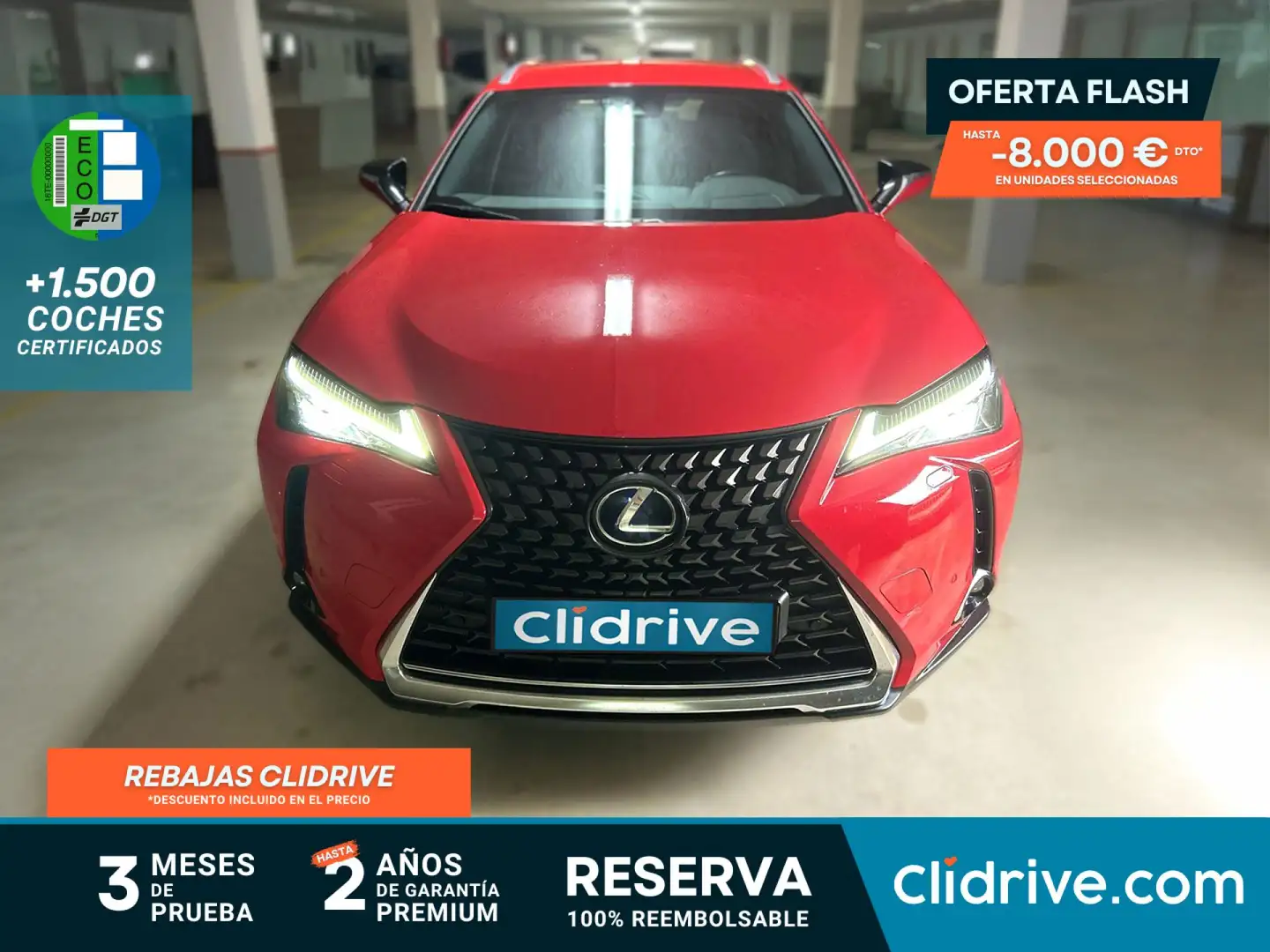 Lexus UX 250h 2.0 Premium Rojo - 1