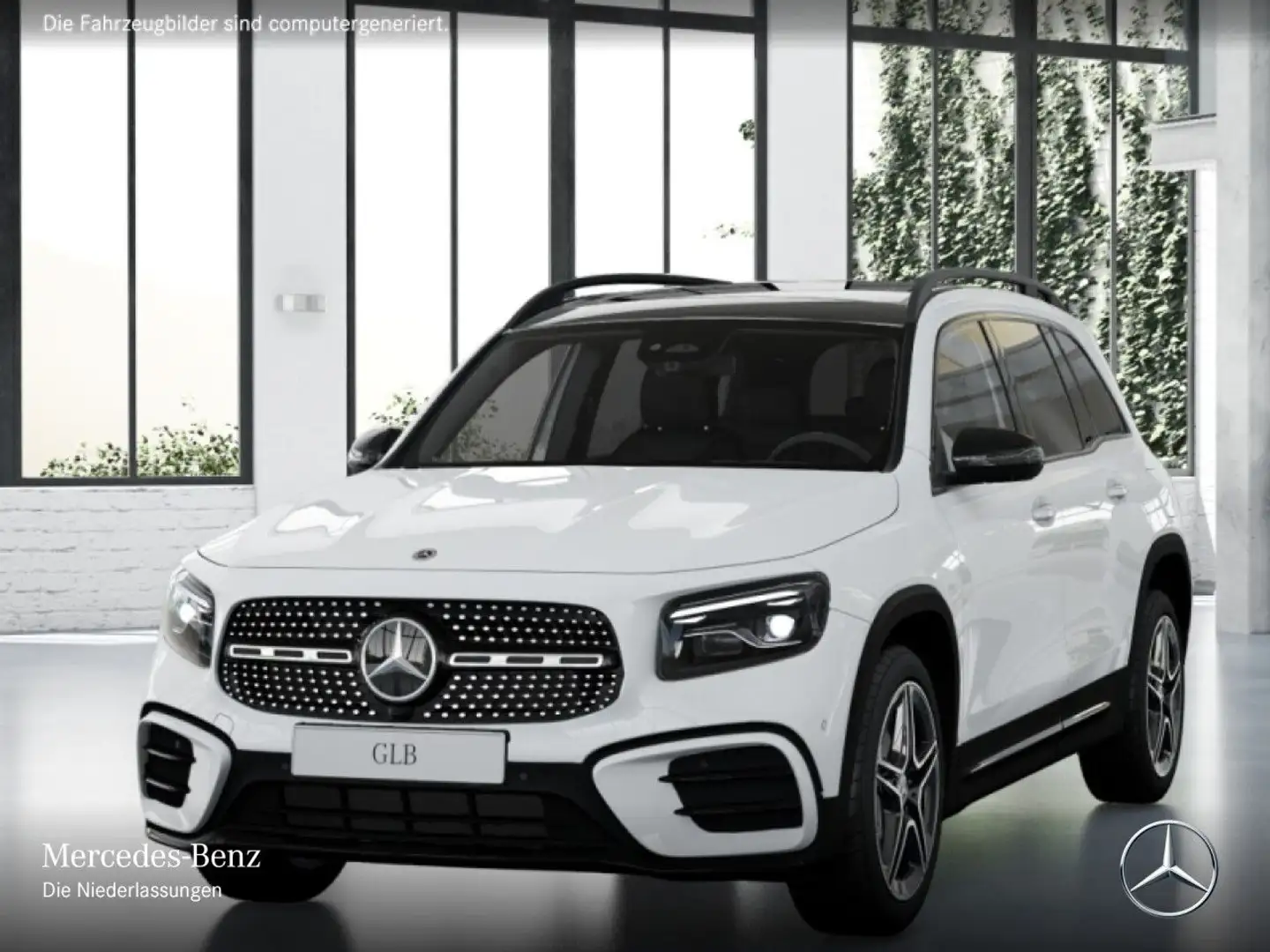Mercedes-Benz GLB 200 d AMG+NIGHT+PANO+360°+AHK+MULTIBEAM+19" Weiß - 2