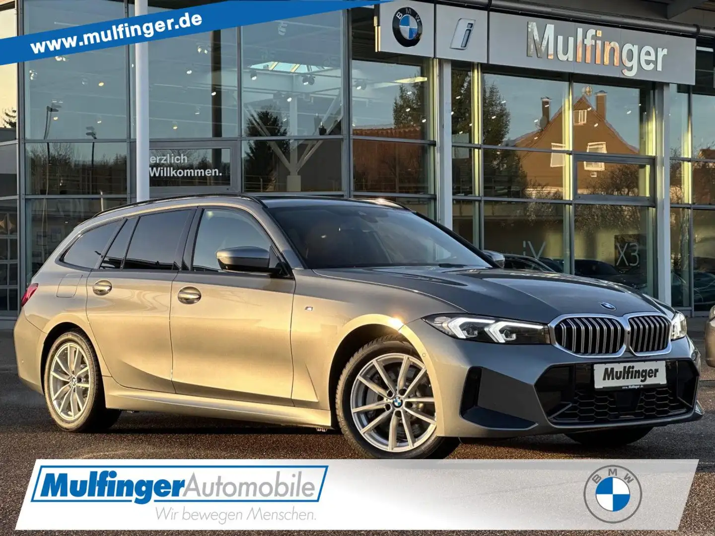 BMW 330 i xDr.T.M Sport PanoD.AHK ACC Lenkradh.AHK P+ Grau - 1