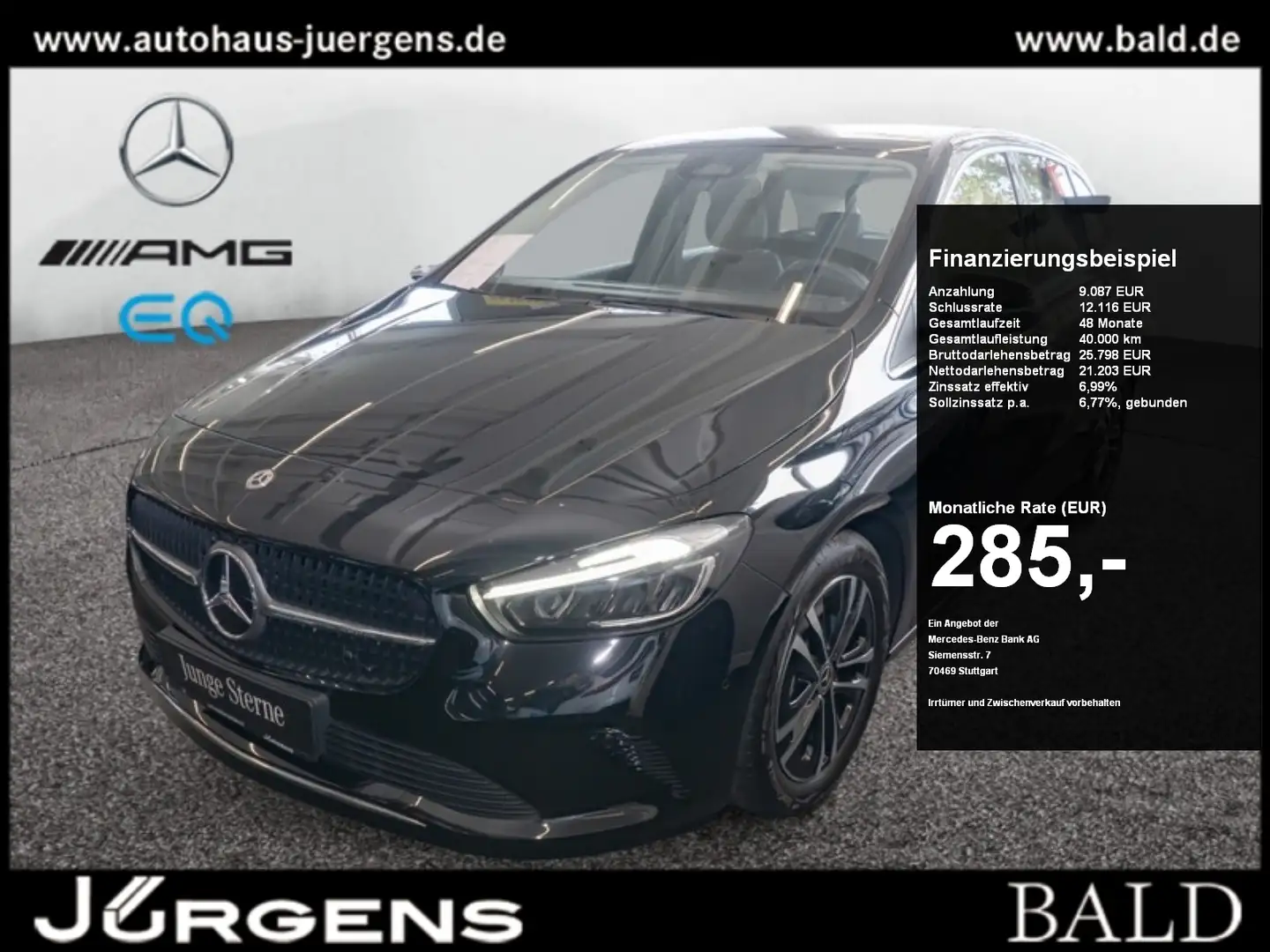 Mercedes-Benz B 180 Progressive/LED/Kamera/Winter/SHZ/17' Schwarz - 1