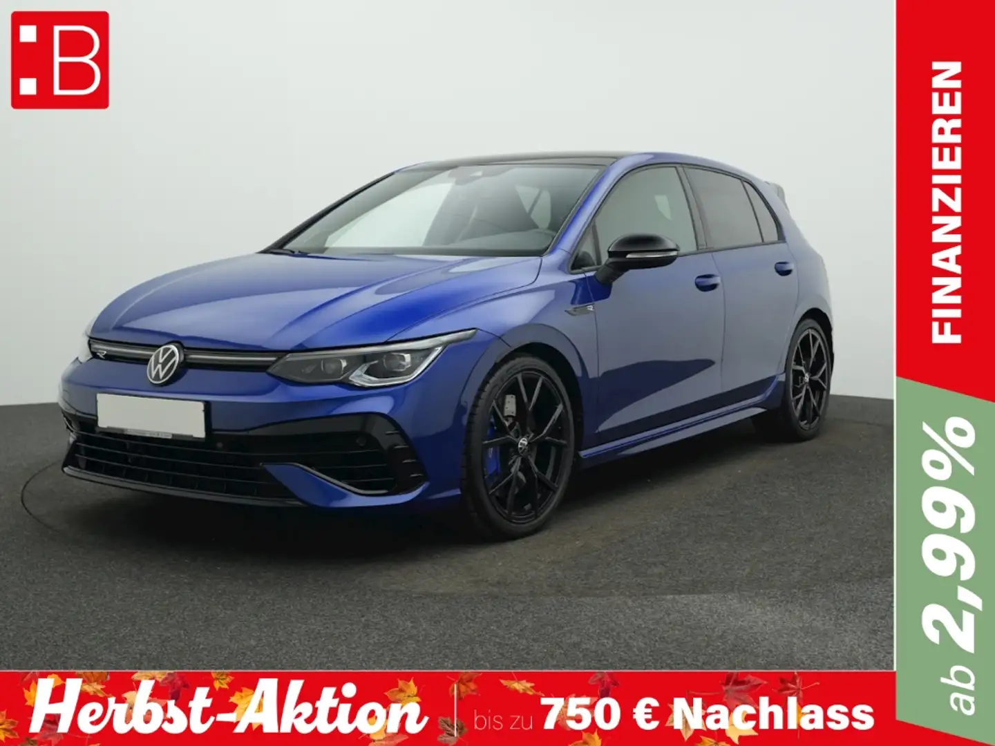 Volkswagen Golf R 8 2.0 TSI DSG 4Mo. 5-J-GAR AKRA PANO BLACK IQ.LIGH Bleu - 1