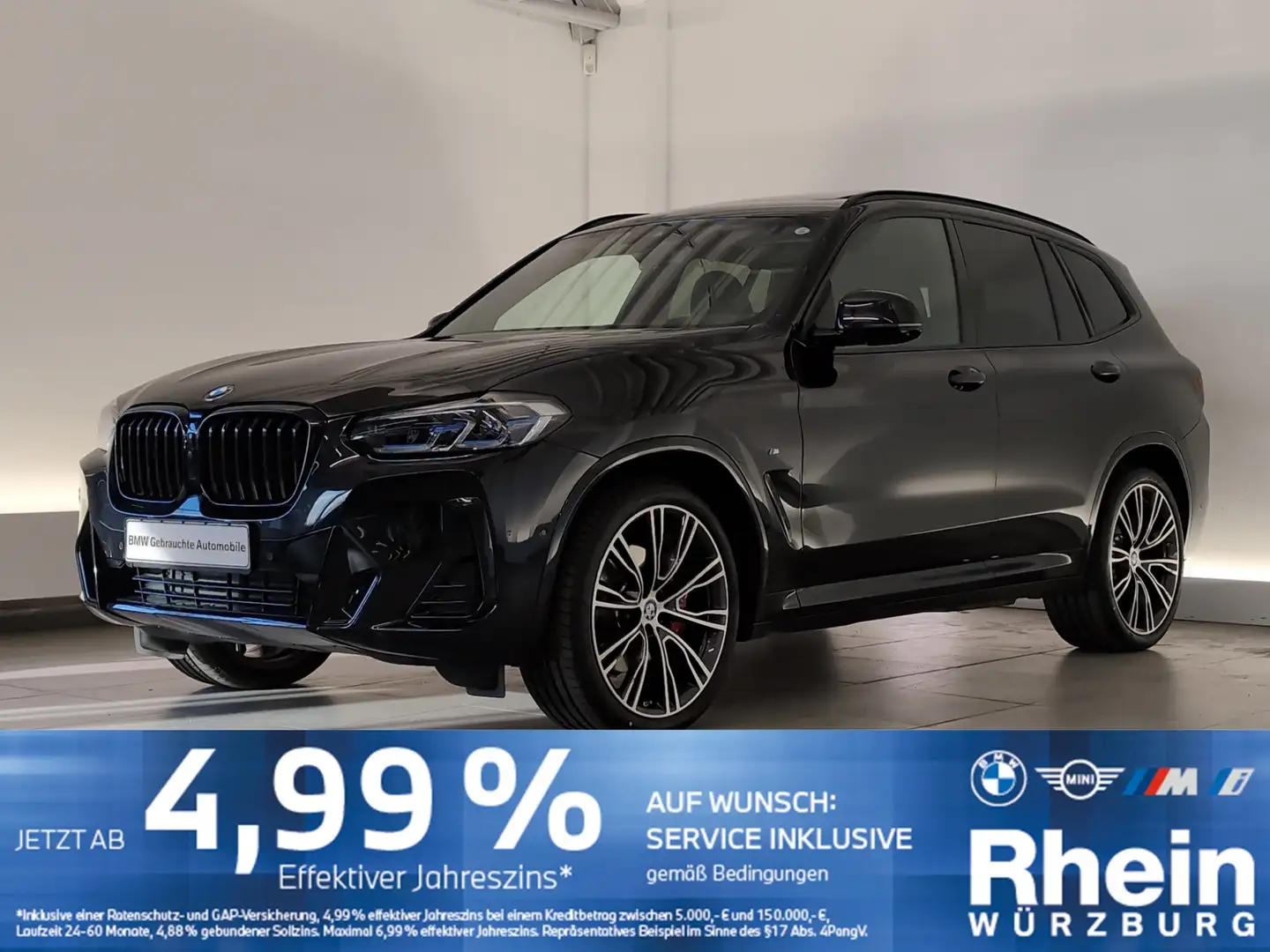 BMW X3 xDrive30d M Sport Navi/Laser/HuD/HarmKar/Pano Las Schwarz - 1