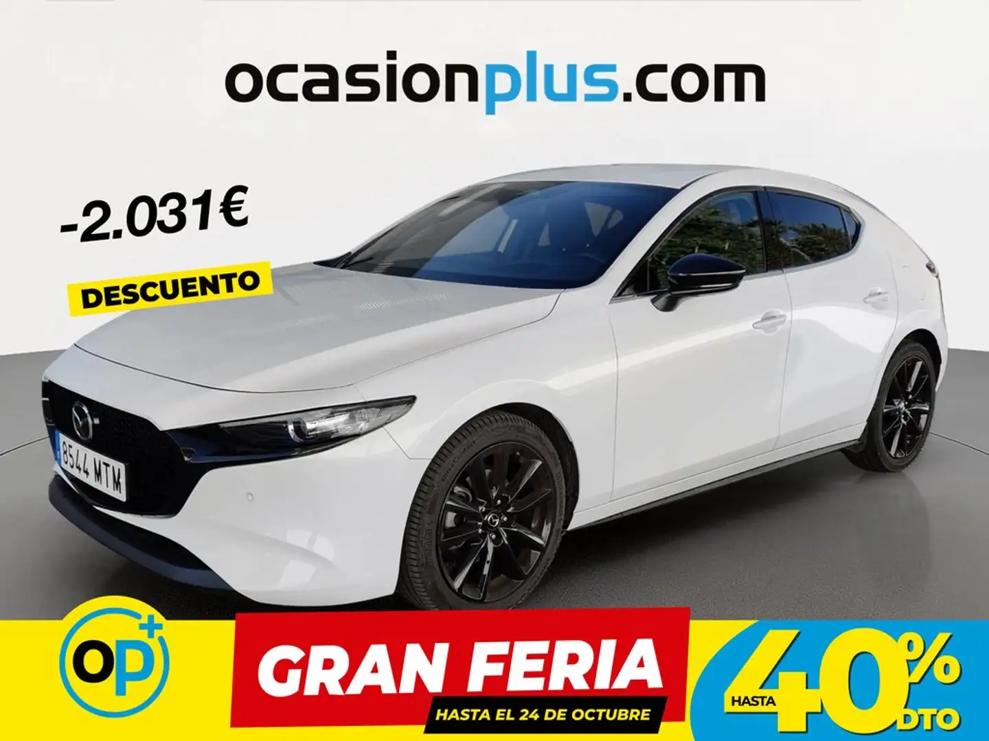Mazda 3 2.0 e-Skyactiv-G Homura Aut. 90kW Blanco - 1