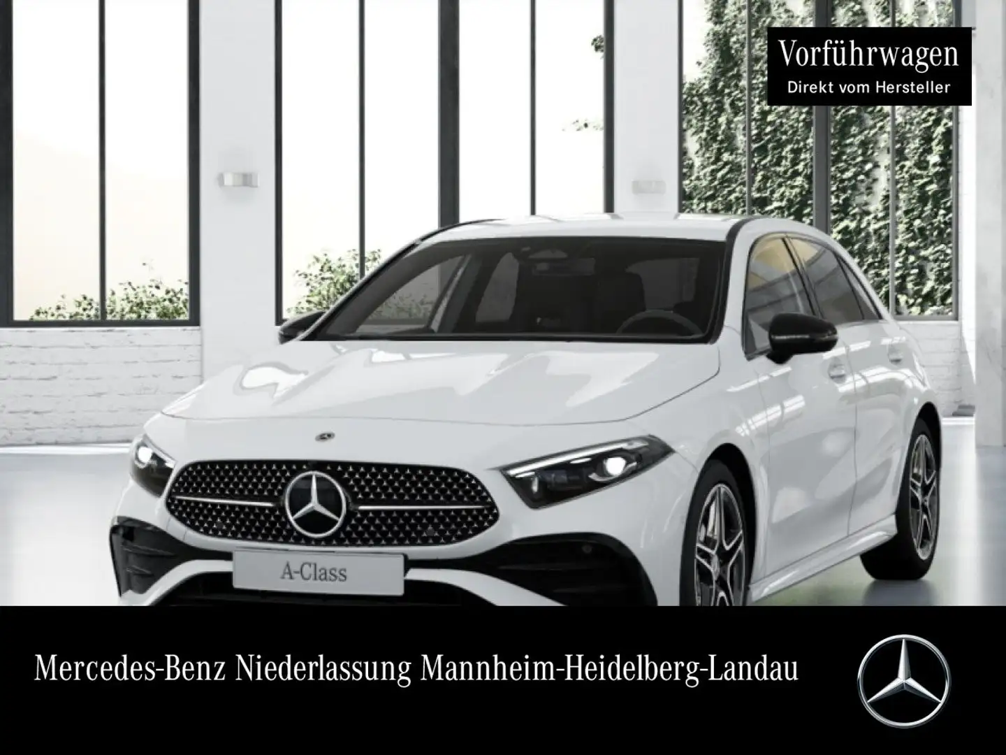 Mercedes-Benz A 200 AMG+NIGHT+AHK+MULTIBEAM+KAMERA+TOTW+KEYLESS Weiß - 1