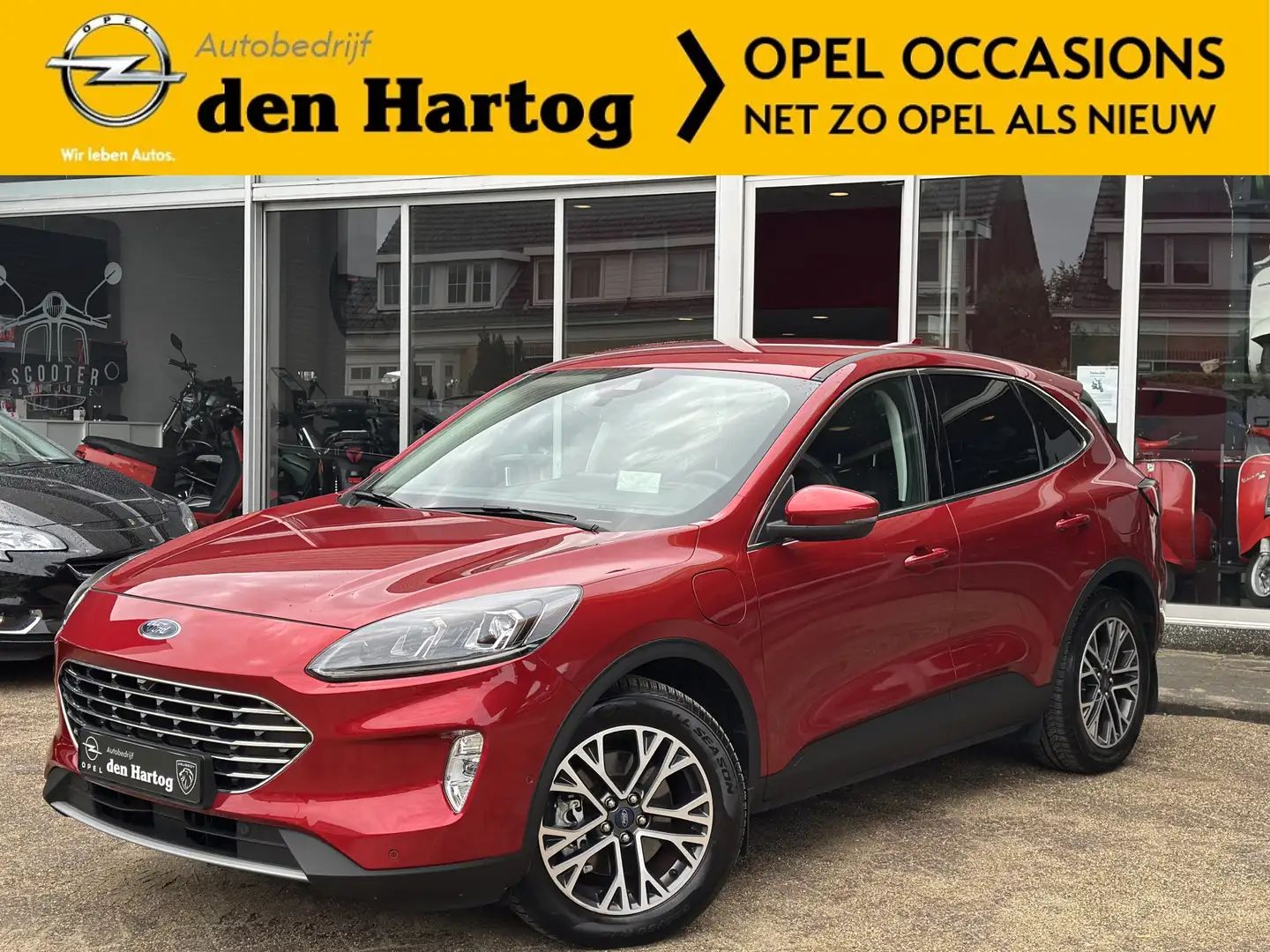 Ford Kuga 2.5 PHEV Titanium X Trekhaak/Stoelverwarming V+A/C Red - 1