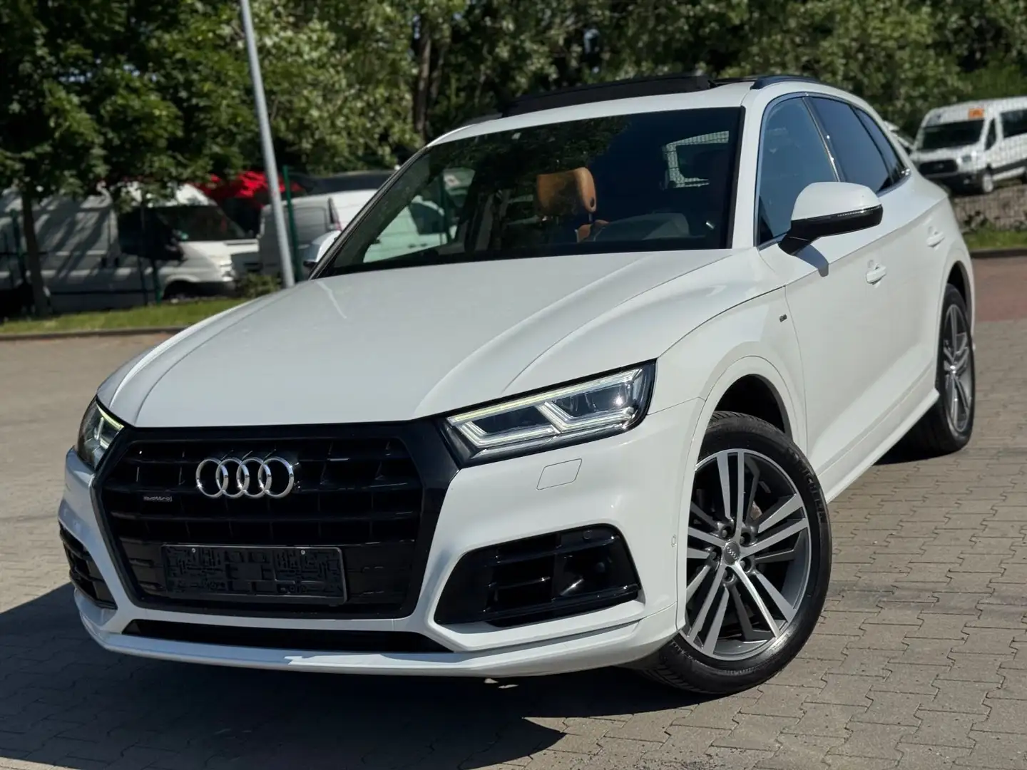 Audi Q5 45 TFSI qua. 3x S-LINE Excl/PANO/MASS/HUD/ACC Weiß - 1