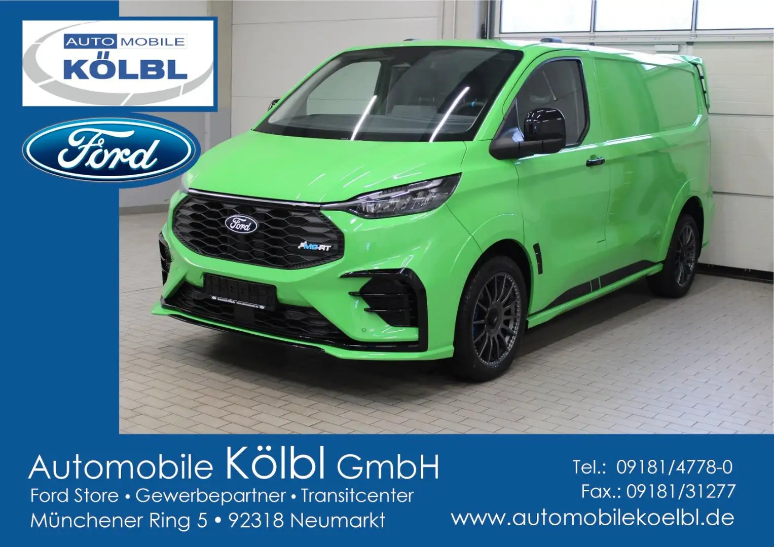 Ford Transit Custom Kasten MS-RT Auto. Allrad, NAVI Green - 1