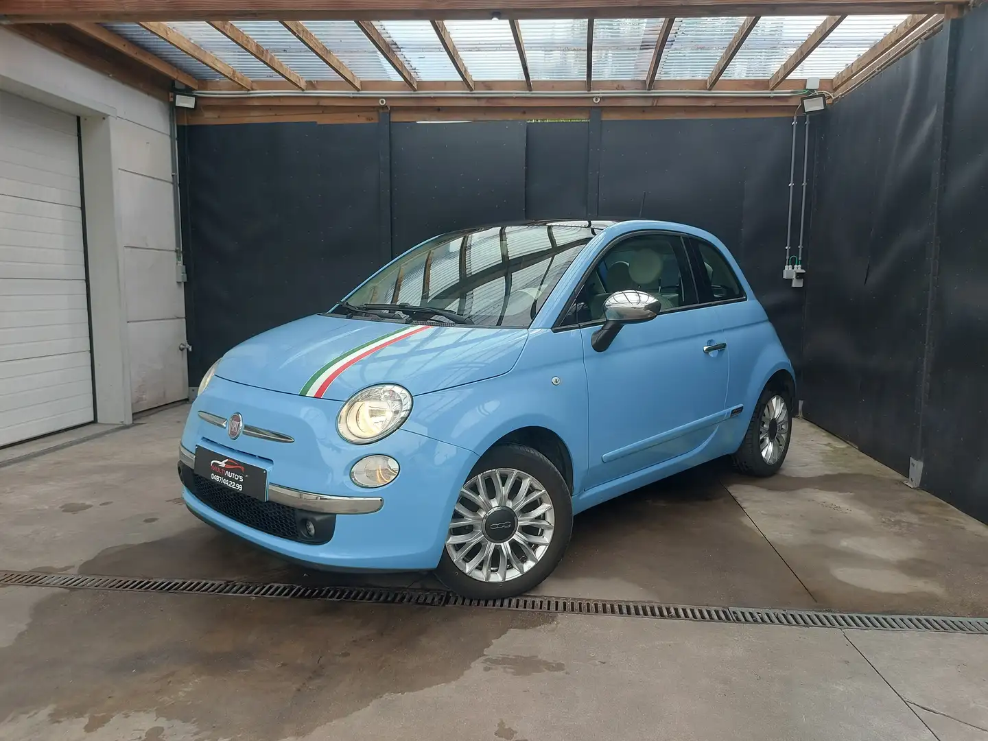 Fiat 500 Blauw - 2