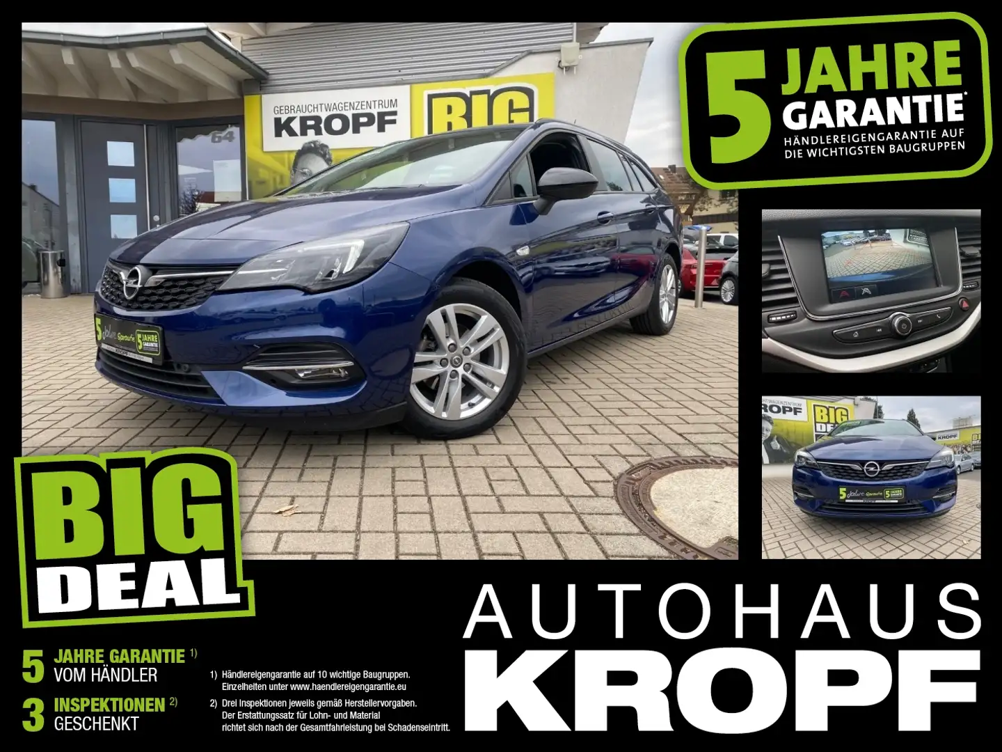 Opel Astra K ST 1.2T Edition LED+Navi+SHZ+Winterp.+LM Bleu - 1