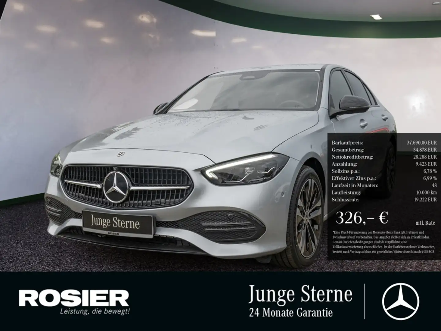 Mercedes-Benz C 300 de Avantgarde LED Navi Kamera Spurh.-As Argent - 1