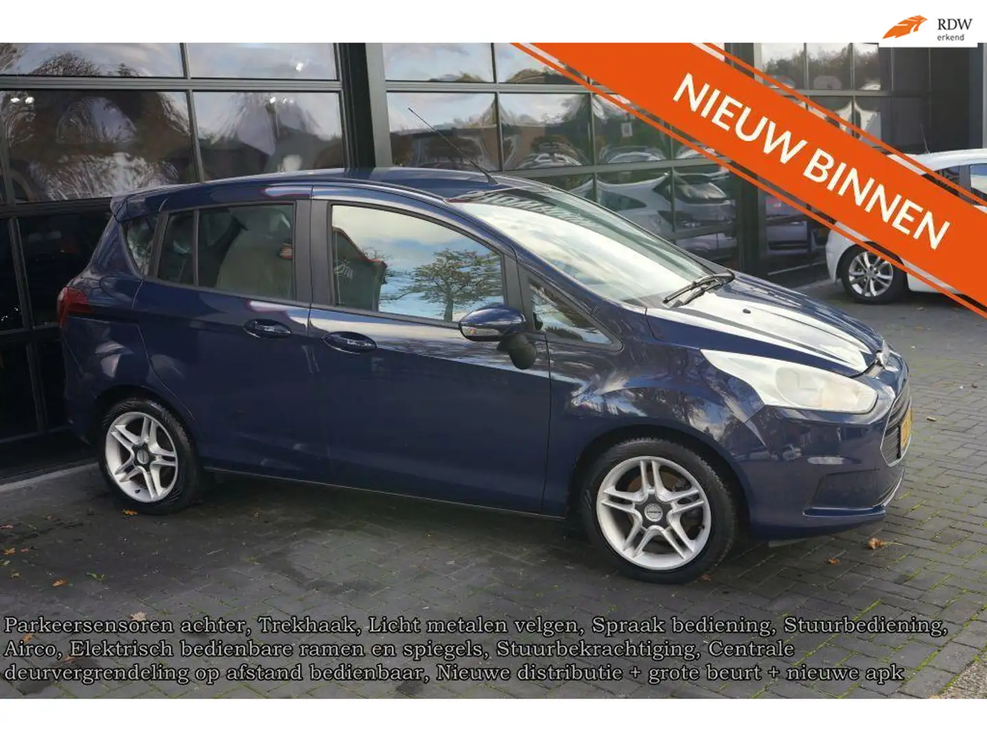 Ford B-Max 1.0 EcoBoost Titanium, Airco, PDC, Trekhaak, Azul - 1