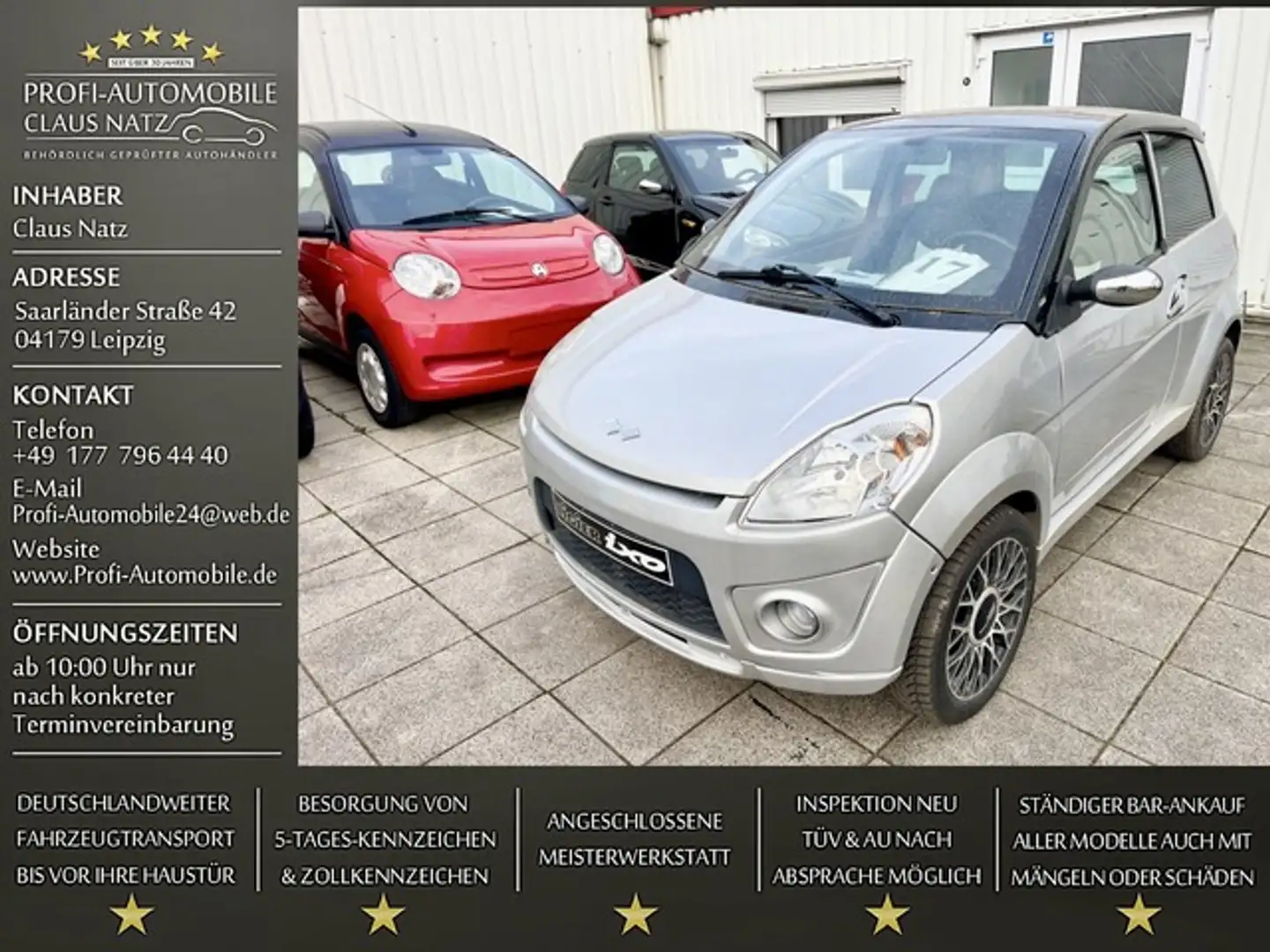 Ligier IXO 492ccm*DCI*Mopedauto 45 KM/H*LIEFERUNG MÖGL* Silber - 1