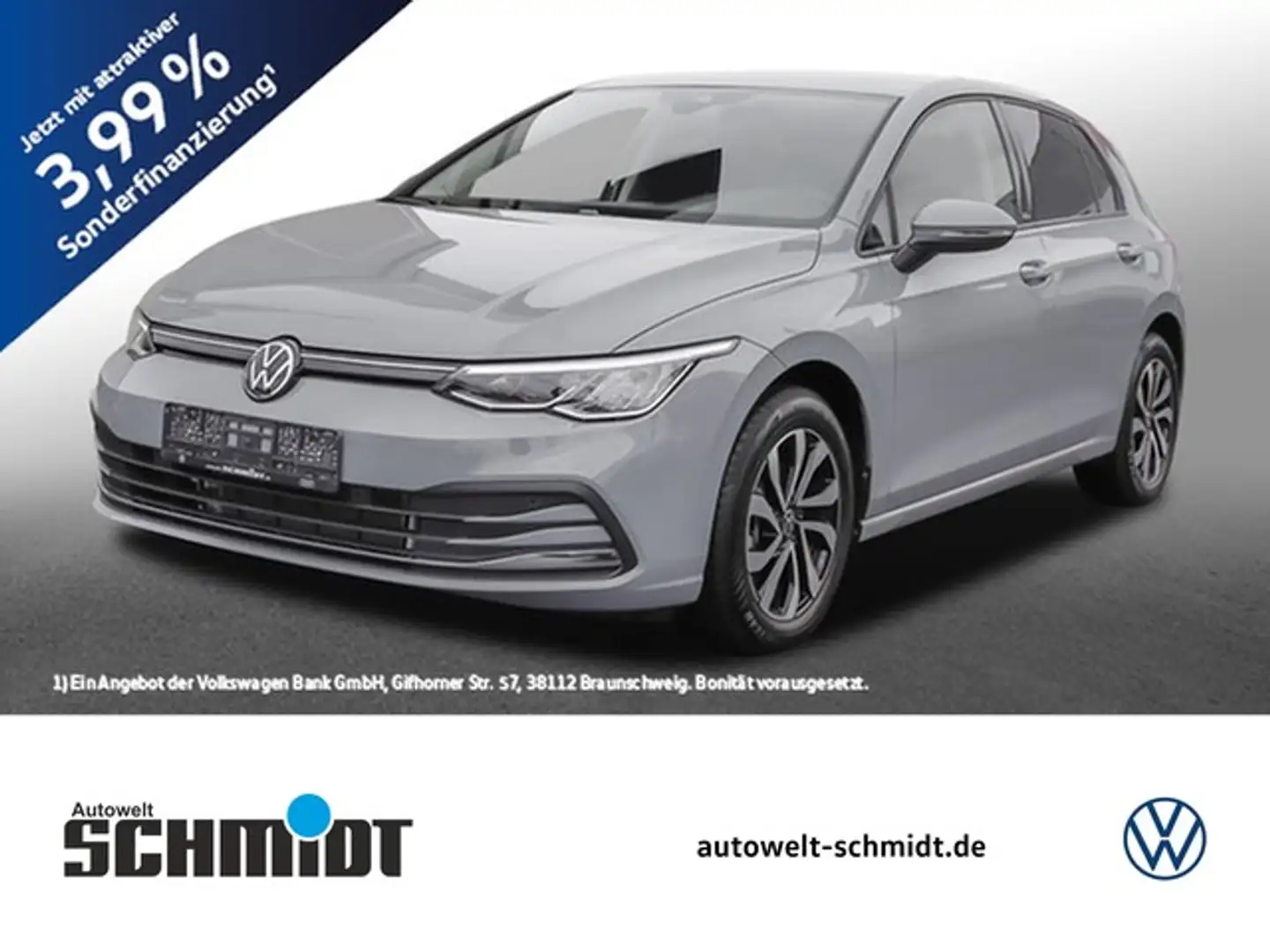 Volkswagen Golf VIII 1.0 eTSi DSG Active R-Kamera AHK NaviMedia... Grau - 1