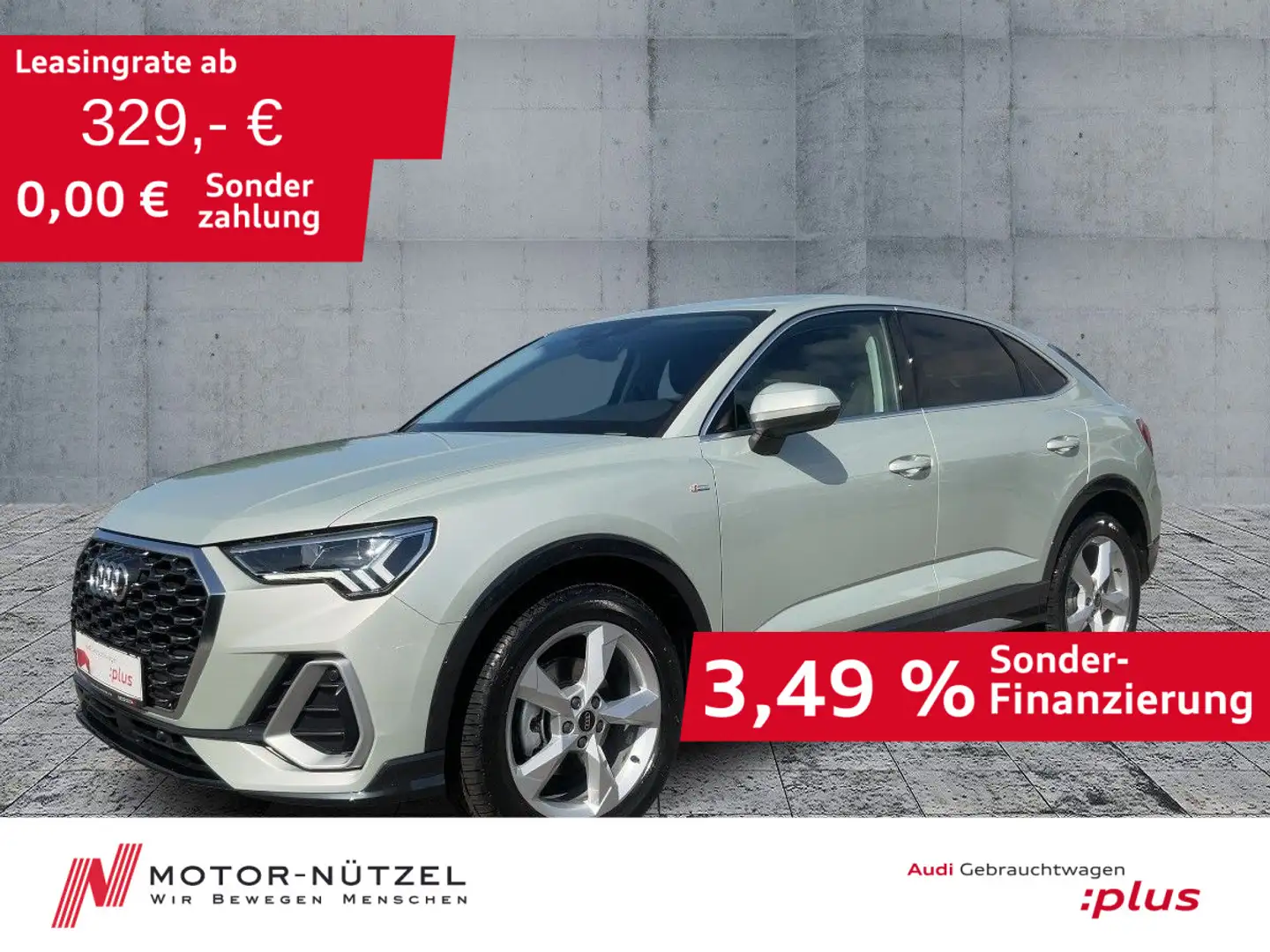 Audi Q3 35 TFSI S-TR S-LINE LED+NAV+PDC+ACC Silber - 1