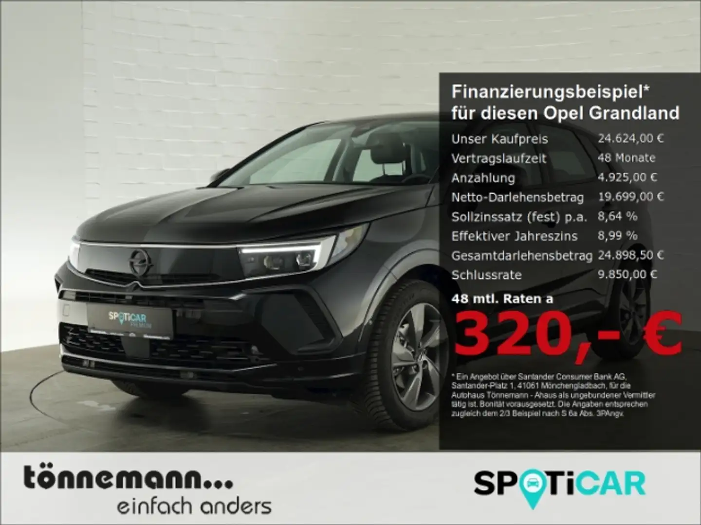 Opel Grandland GS AT+LED MATRIXLICHT+NAVI+RÜCKFAHRKAMERA+SITZ-/LE Schwarz - 1
