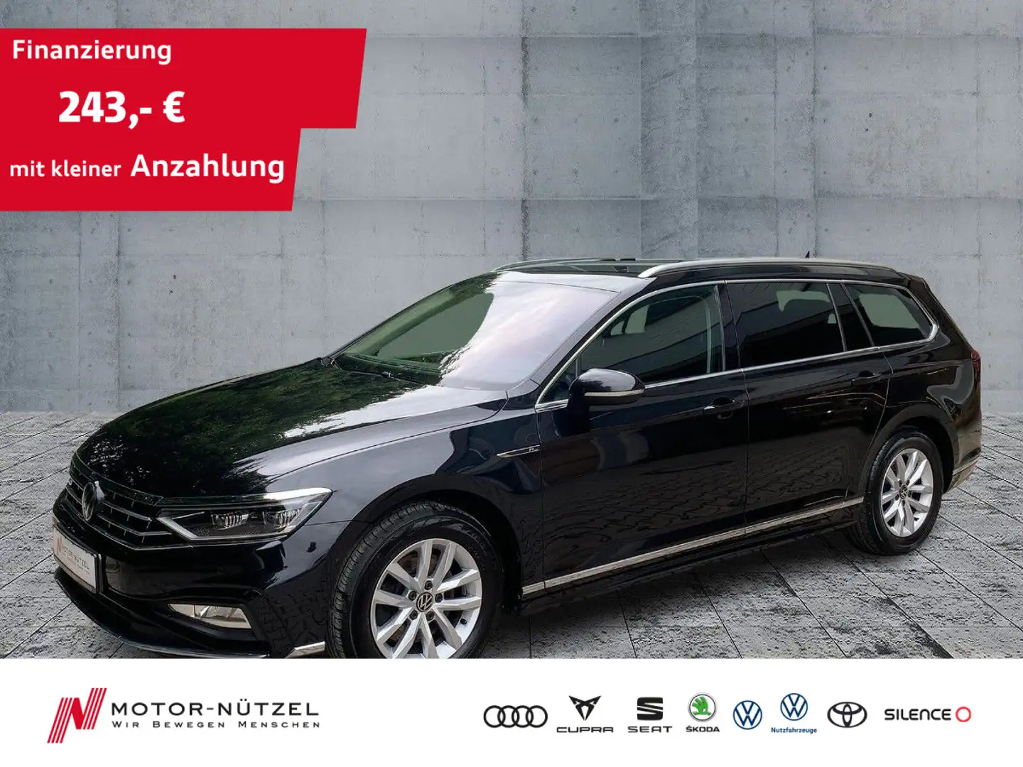 Volkswagen Passat Variant 2.0 TDI DSG R-LINE EXT MATRIX+NAV Schwarz - 1